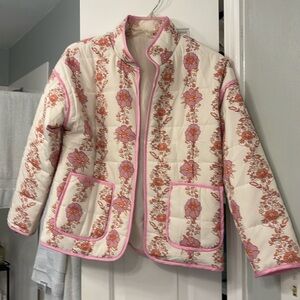 Floral Quilted Jacket small